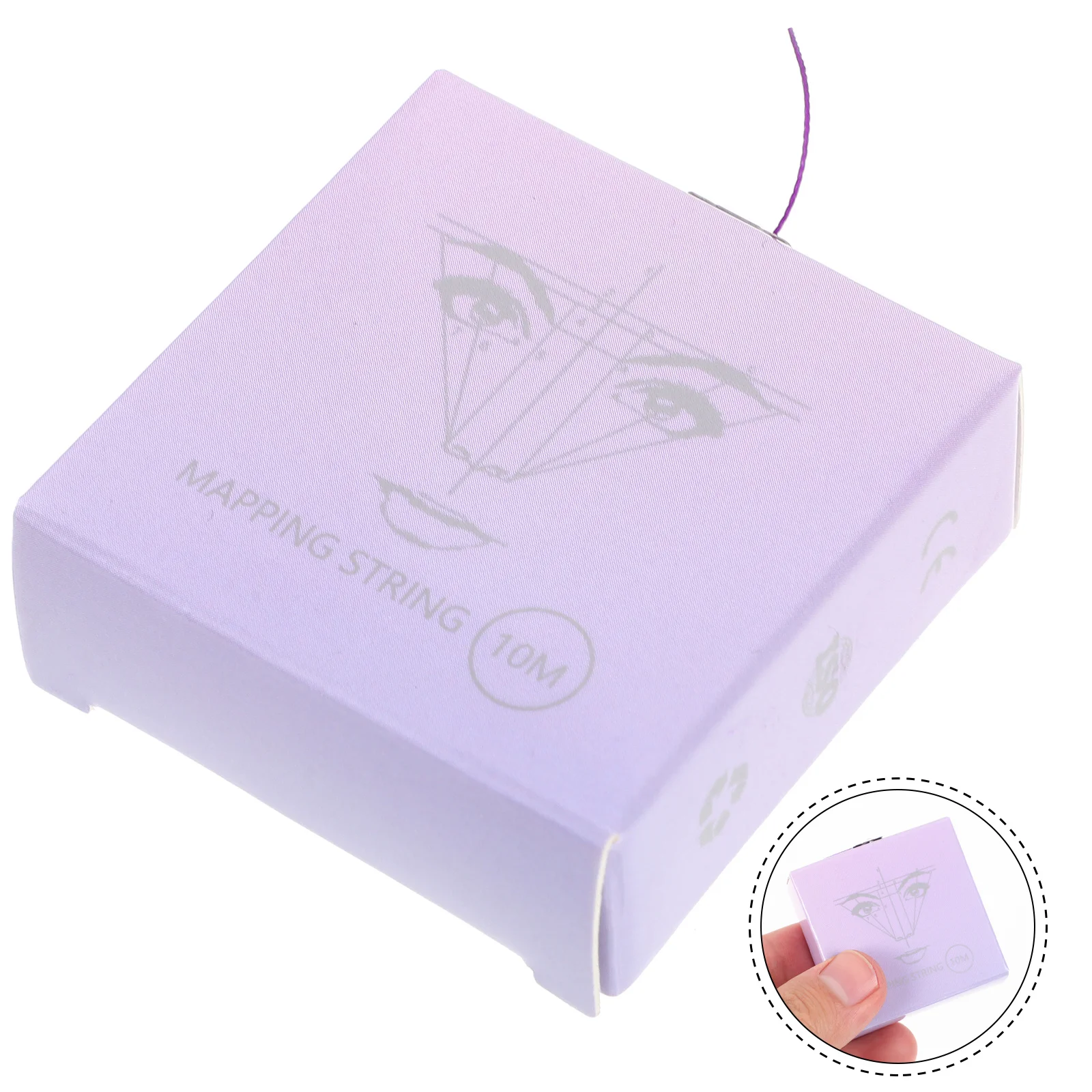 

1 Box 10M Brow Mapping String Eyebrow Threading Tool Symmetrical Shaping Ruler Makeup Guide Line Tattoo Accessories Art Supplies