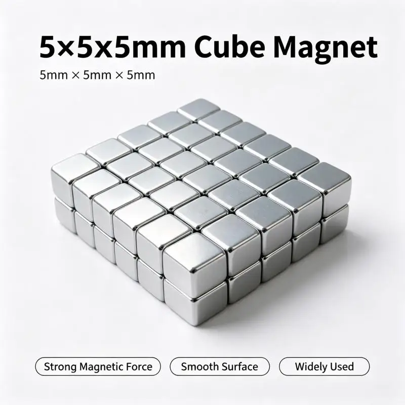 5x5x5mm N35 Small Square Block Neodymium Magnet NdFeB Rare Earth Strong Permanent Magnets For DIY Craft Industrial Office Projec