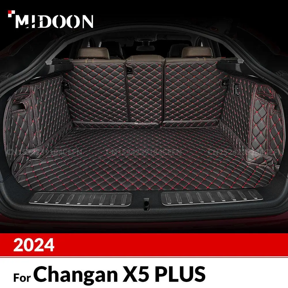 

Для Changan X5 PLUS 2024, автоматический коврик для багажника с полным покрытием, автомобильный антигрязный коврик, защитный коврик, грузовой вкладыш, аксессуары для интерьера