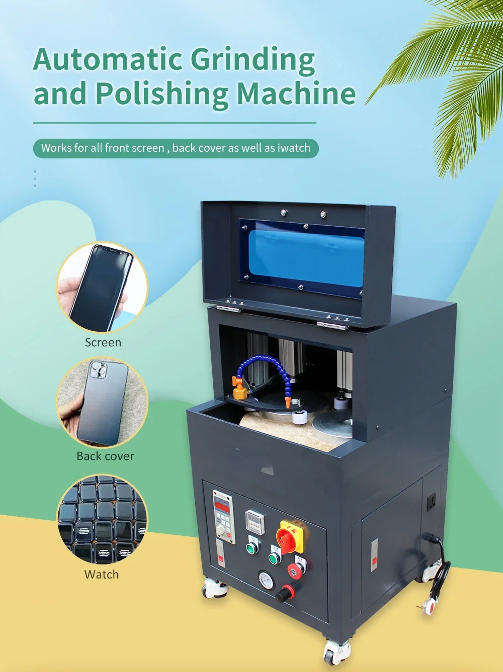 Cellphones Glass Repair Polishing Machine, Scratch Removal, Mobile Phone Screen Polish Machine