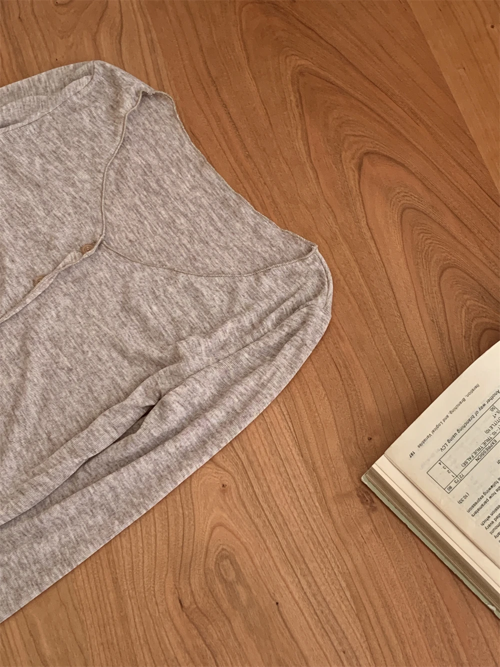 Reine Wolle Fce Thin Casual Basic Sle Wave Strickpullover Bequeme offene Strickjacke Long Sve V Ne Regular...