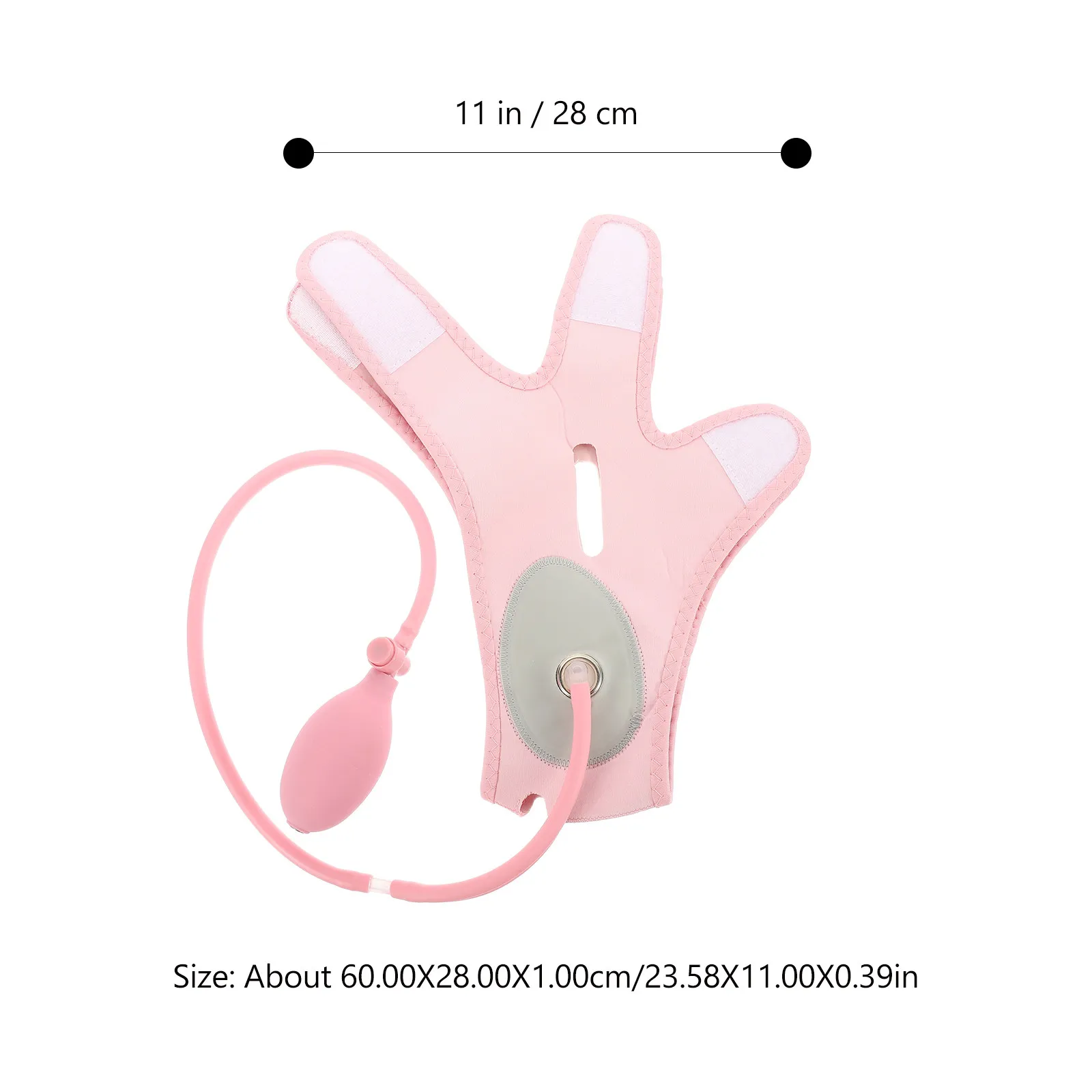 1 unidad de banda moldeadora facial adelgazante, correa inflable para levantar el rostro y la mandíbula, para mujeres, suministro de belleza facial, transpirable y reafirmante