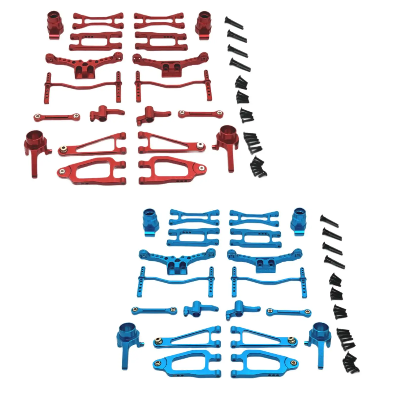

RC Front Rear Swing Arm Spare Parts Accessory Body Post Metal Steering Rod for 18101 18102 1/18 Short Course Drifting Car Truck