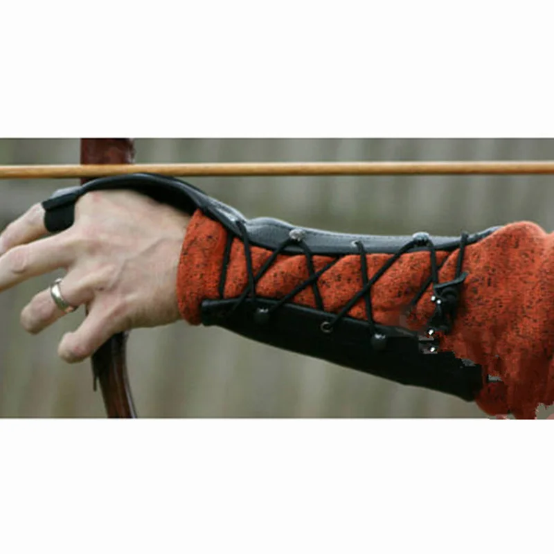 القرون الوسطى عصر النهضة قفازات الرماية القفاز فايكنغ آرتشر هنتر تأثيري حلي هالوين الجلود واقي للذراع براكر معصمه