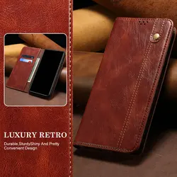For Poco F7 Ultra X7 X6 X5 Pro M6 F6 F5 X3 NFC 5G Luxury Case Leather Magnet Book Funda Xiaomi Poco M7 F 7 F4 M5s M3 Flip Cover
