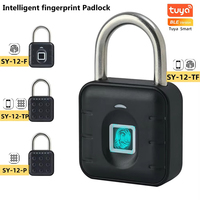Tuya Smart Bluetooth Mini Password Fingerprint Padlock Waterproof Keyless Security Electronic Luggage Bag Case Anti-theft Lock