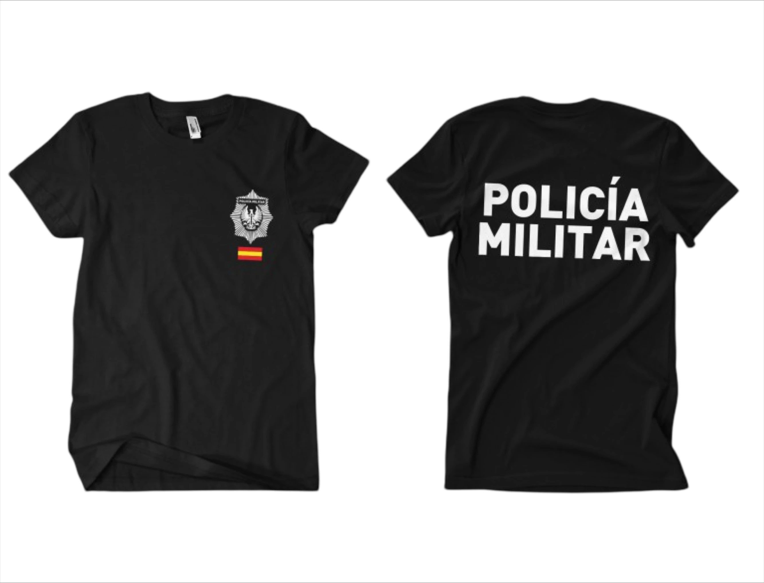 

Camiseta Policia Militar Española Men T-Shirt Short Sleeve Casual 100% Cotton Shirt