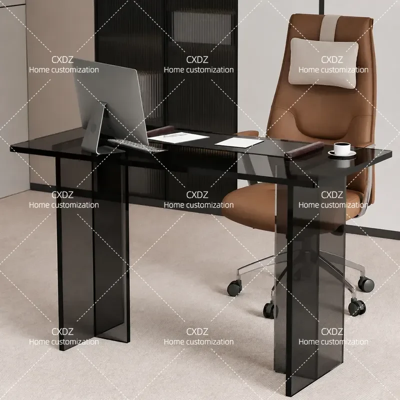 Simple Solid Wood Desk Household Floating Writing Table Long Meeting Table Desktop Computer Workstation