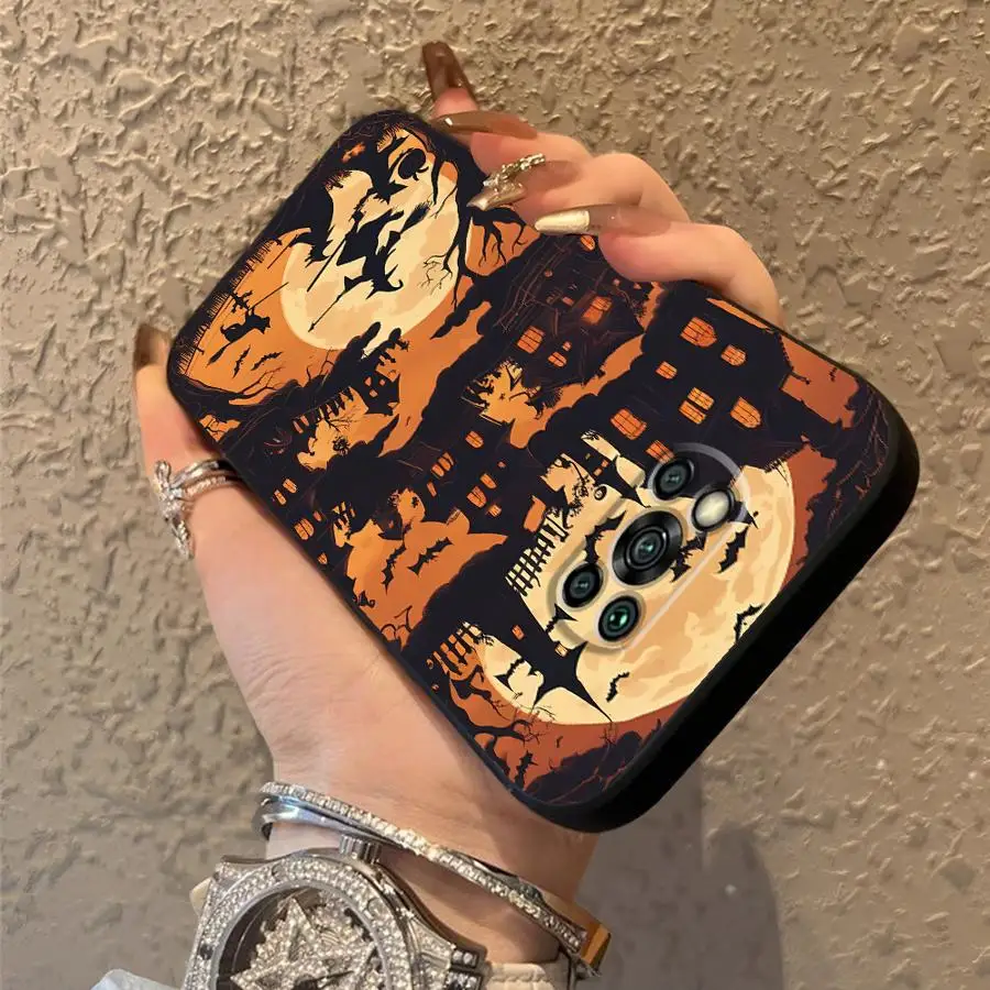 لينة عودة غطاء الهاتف القضية ل Xiaomi Poco X3 X4 X5 C51 F3 F4 F5 M5 C65 M3 M4 Pro C50 الوحش هالوين أشباح #1