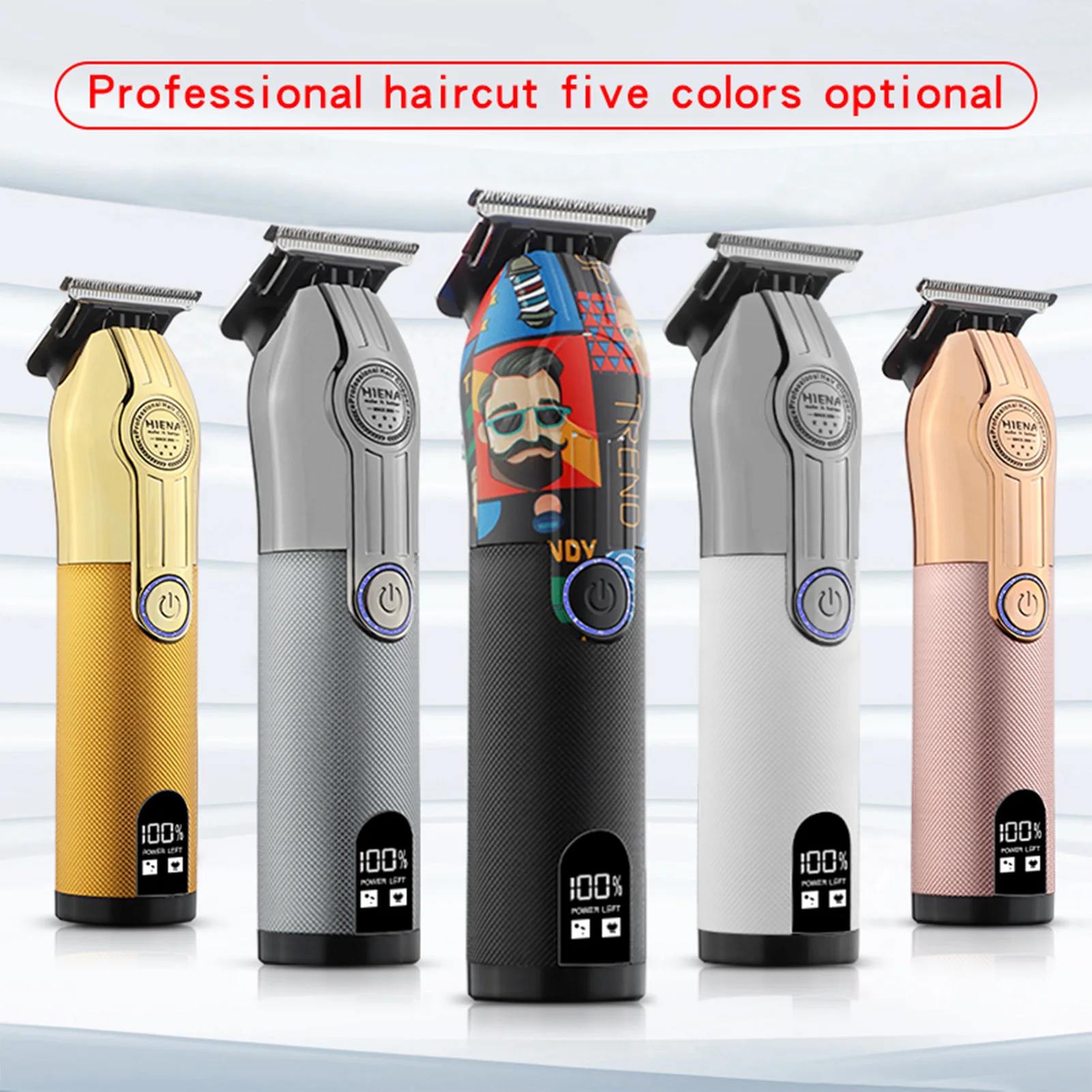 Electric Hair Trimer HIENA Travel Portable Electric Barber USB Charging Electric Pusher Hair Cutting Machine Home Appliances