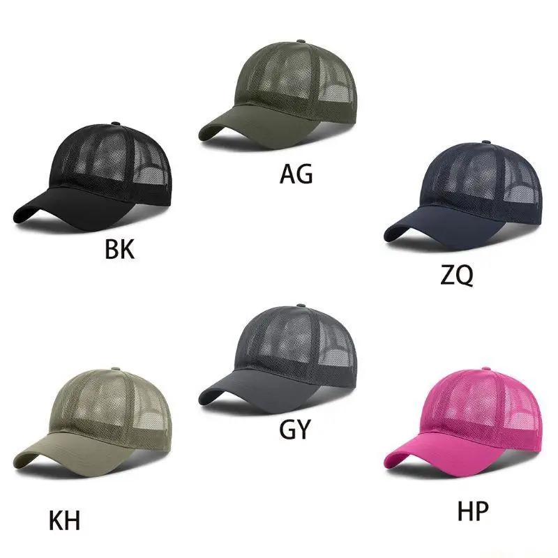 31BF Baseball Cap Unisex Athletic Low Profile Full Mesh Adjustable Color Hat