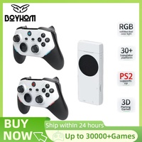 BOYHOM M88 Retro Video Game Consoles supports PS2/PS1/SS/DC/N64/MAME Super Console Rechargeable Wireless Game Controller RGB
