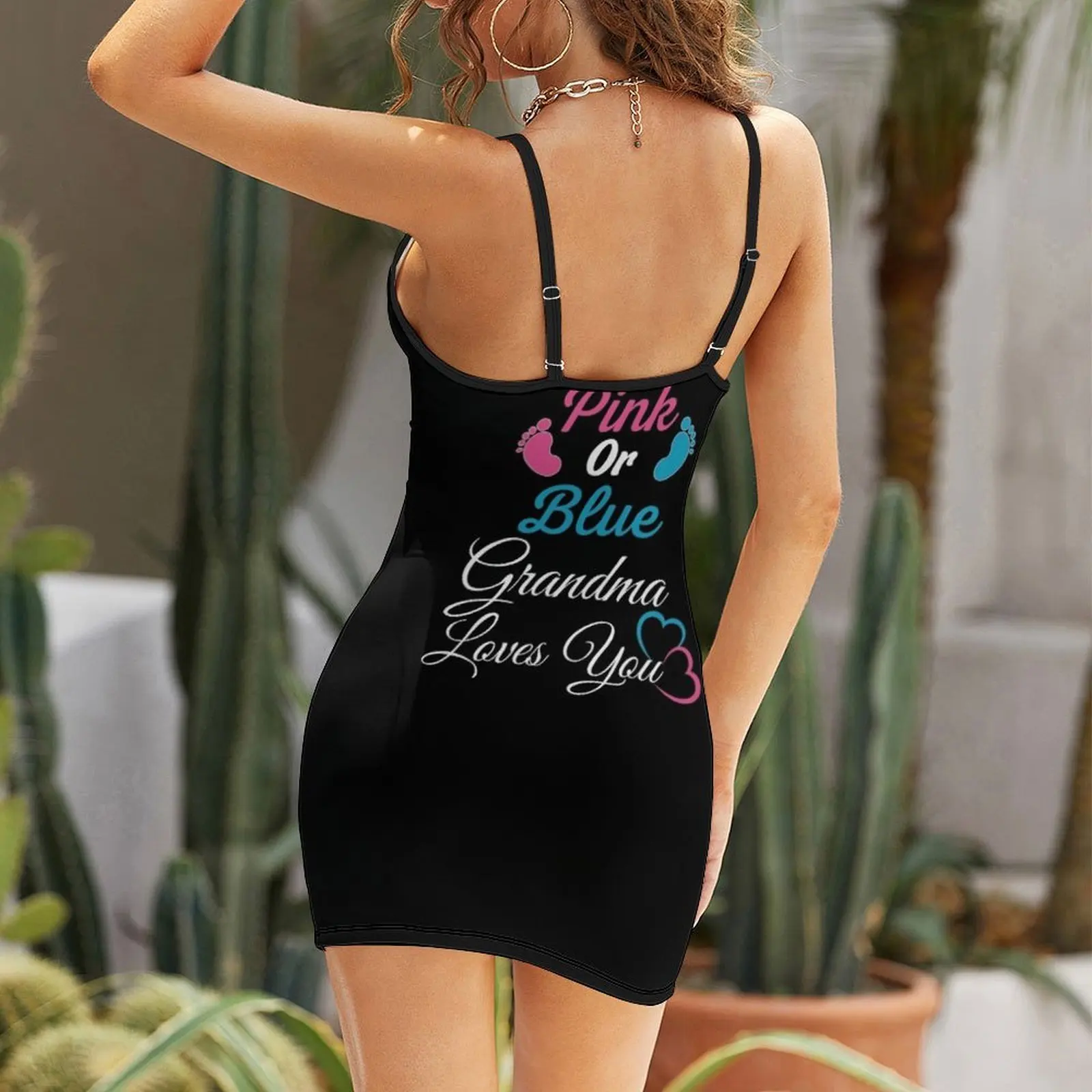 الوردي أو الأزرق الجدة تحبك فستان بكتافة المرأة فستان سهرة فستان صيفي امرأة 2025 فساتين النساء العصرية #2