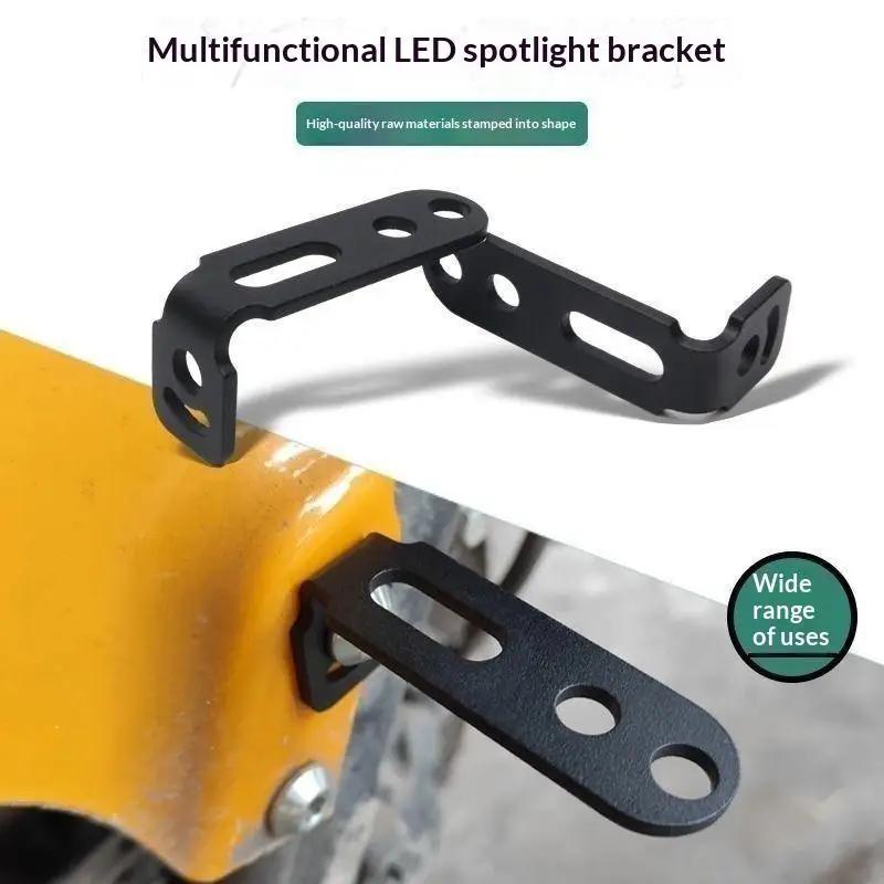 2Pcs Adjustable Universal Motorcycle Headlight Extension Bracket Anti-Rust Fog Light Mount Holder for Off-Road Motorbike