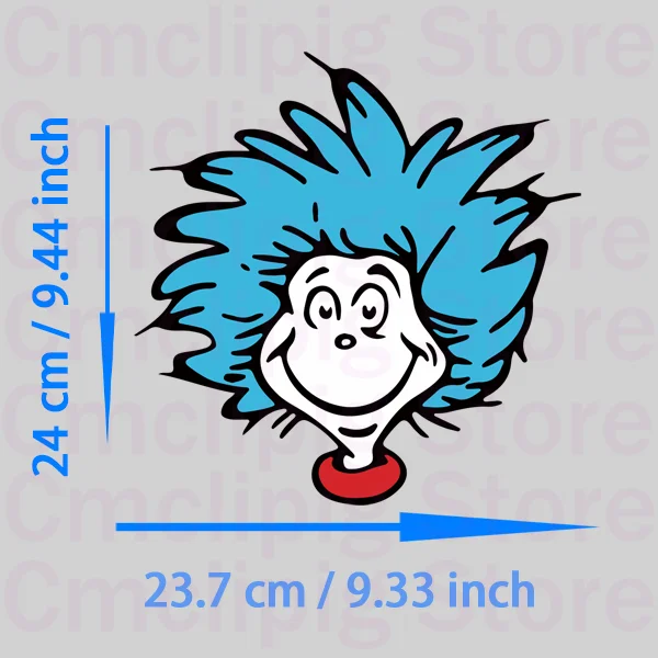 Dr. Seuss Cartoon characters Patches for clothes DIY children Sticker on clothes stripes appliques iron on transfer