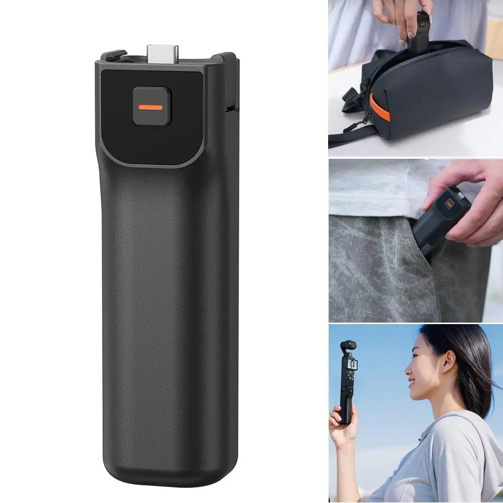 ด้ามจับแบตเตอรี่สำรองสำหรับ DJI POCKET 3 พร้อมระบบชาร์จเร็ว แบตเตอรี่สำรองแบบพกพาสำหรับ Pocket 3 อุปกรณ์เสริม ﻿