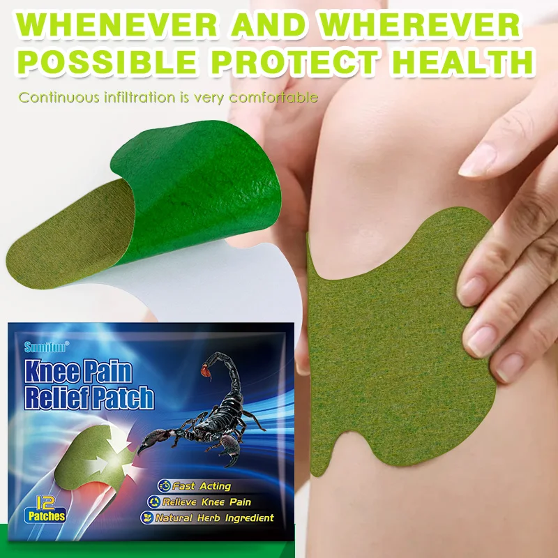 12/60/120Pcs Scorpion Venom Pain Relief Patch Mugwort Knee Sticker Relieve Knees Joint Ache Rheumatoid Arthritis Massage Plaster