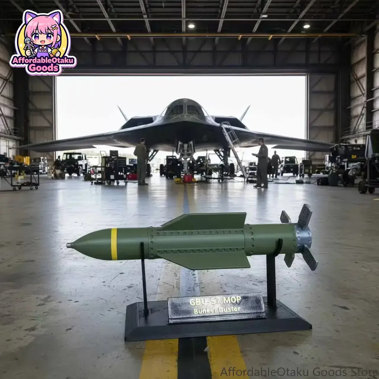 2026 New Premium GBU-57 MOP Bunker Buster 3D Printed Model Realistic High Detail Military Collectible Desktop Decor Hobby Gifts