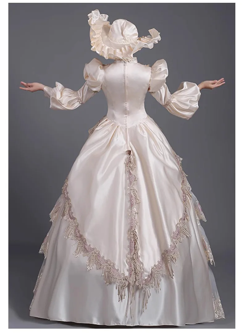 European Female Costume Court Costume Party Theme Party Stage Cake Skirt Party Photo Girl Vestidos Largos Elegantes Fiesta Mujer