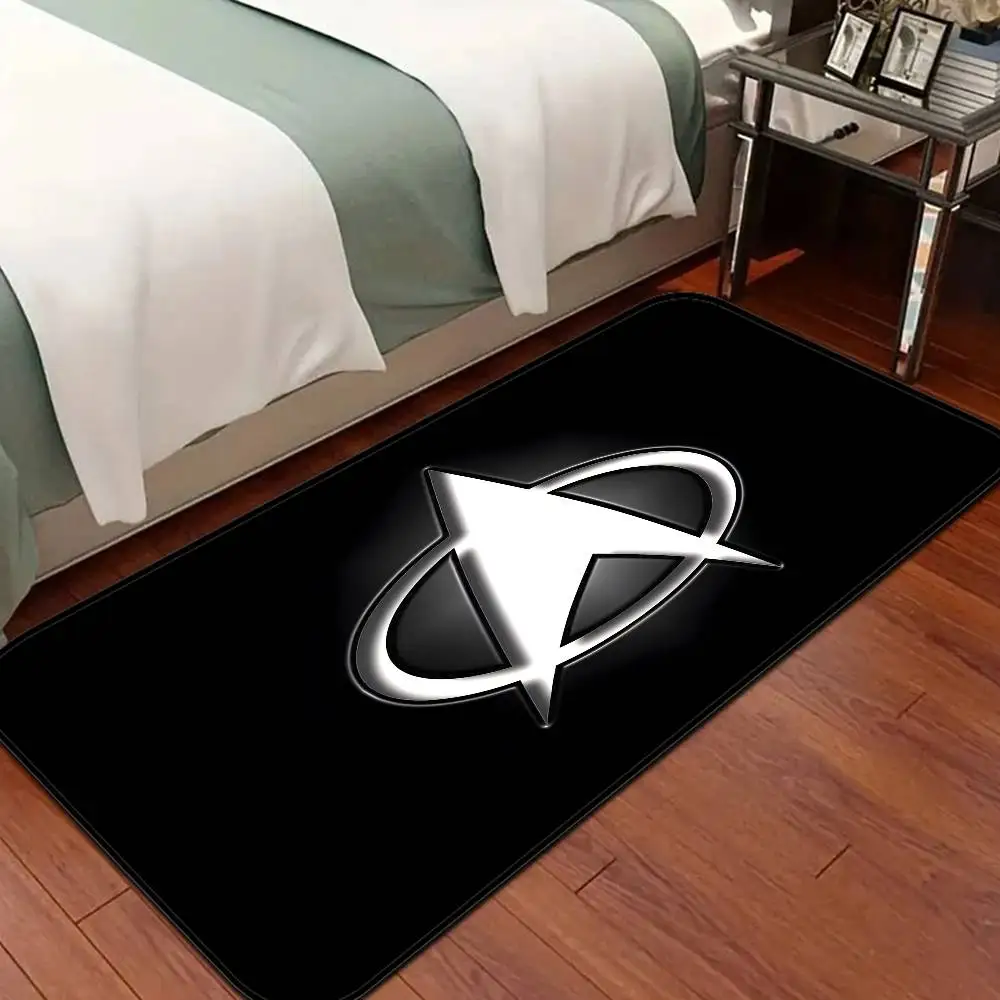 S-Star T-Trek Rug USS Enterprise Printed Beyond JTK Spock, Non-Slip Door Mat, Washable Anti-Slip Rug for Home Living Bathroom