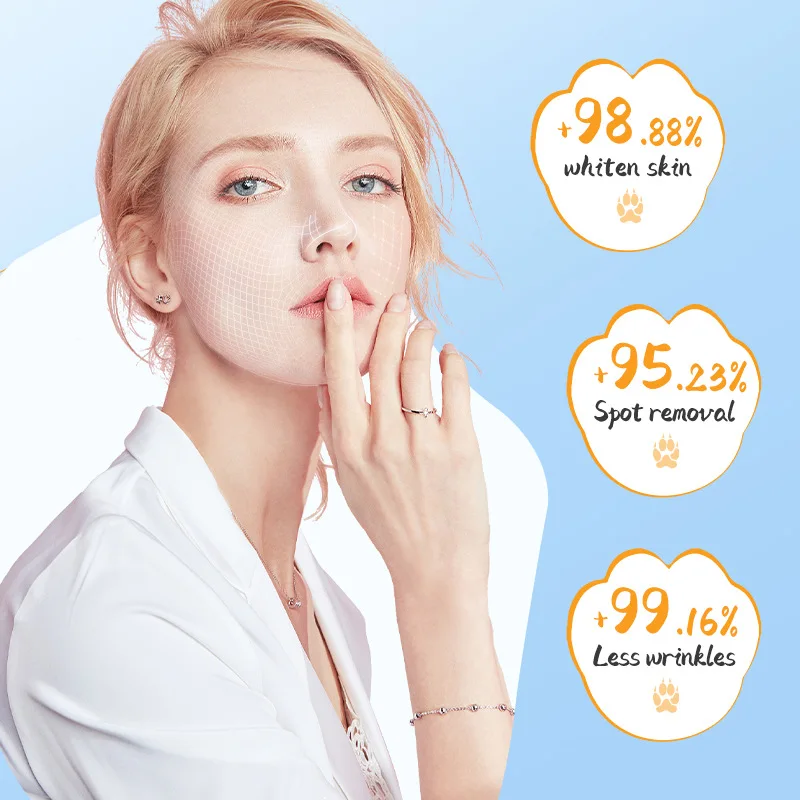 10pcs Cute Cartoon Facial Mask Moisturizing Hydrating Mask Deep Moisturizing Tender Skin Dog Panda Tiger Animal Mask SkinCare