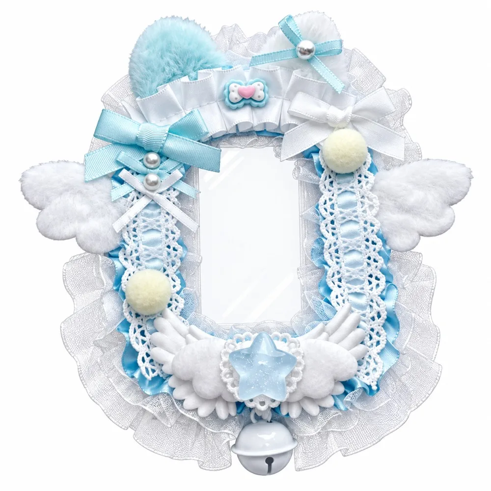 Lace Bow Lace Photocard Holder Cat Ear Cute Cartoon Style Lace Card Holder Transparent Photo Card Display Holder