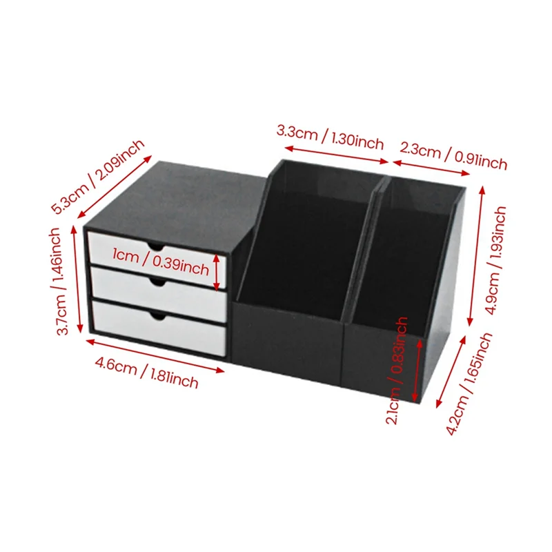 AC52-Dollhouse Miniature Bookshelf Storage Rack บ้านตุ๊กตาโต๊ะชั้นวางเฟอร์นิเจอร์แฟ้มจัดเก็บลิ้นชักชุดตกแต่ง