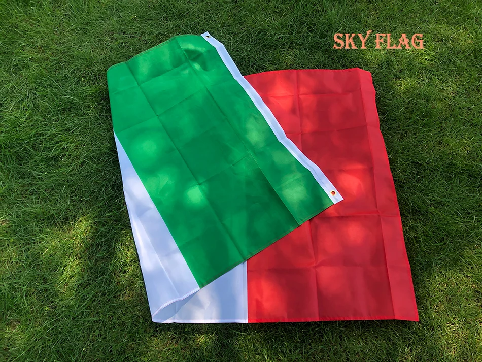 Bandera de Italia de poliéster verde blanco y rojo para decoración - imagen 2