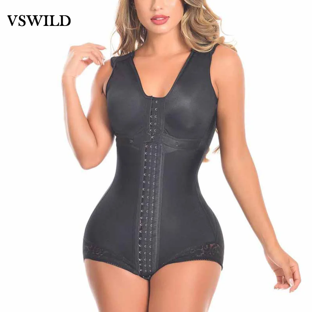 

Fajas Colombiana One-piece Bodysuit full Body Shaper tummy control women's shapewear Waist Trainer underwear Triangle jumpsuit