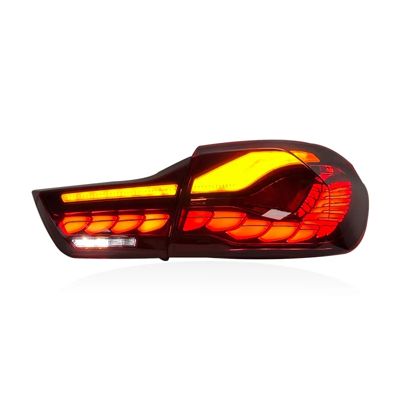 Tail Lights FOR BMW 4 Series , F32 F36 M4 F82 Dragon Scale LED Upgrade, Sequential Turn Signal, GTS Style Rear Lamp