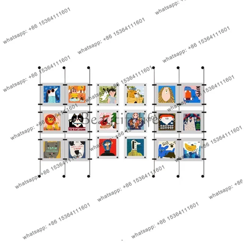 Metal culture wall acrylic billboard display board promotional stand photo wall