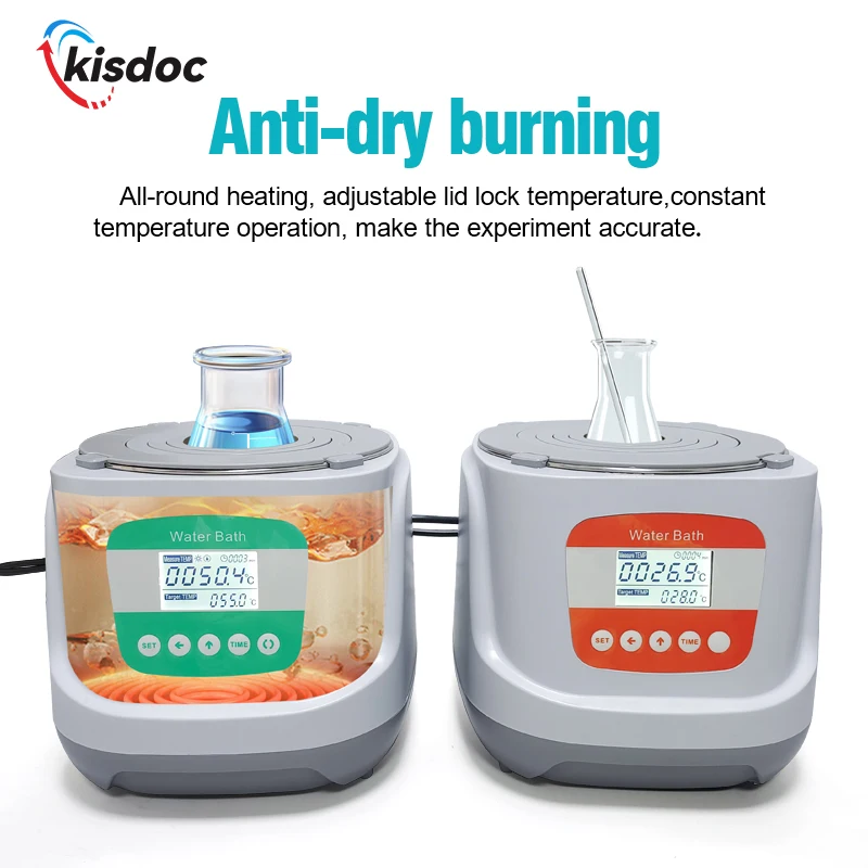 Laboratory electric, digital display, constant temperature water bath, thermal protection, magnetic stirring water bath
