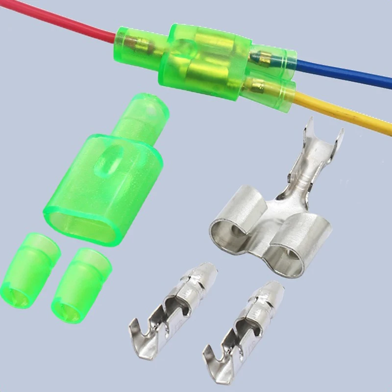 50sets 4.0mm bullet Crimp terminal car electrical wire connector diameter Female+Male+sheath Case Cold press terminal 1in2ou