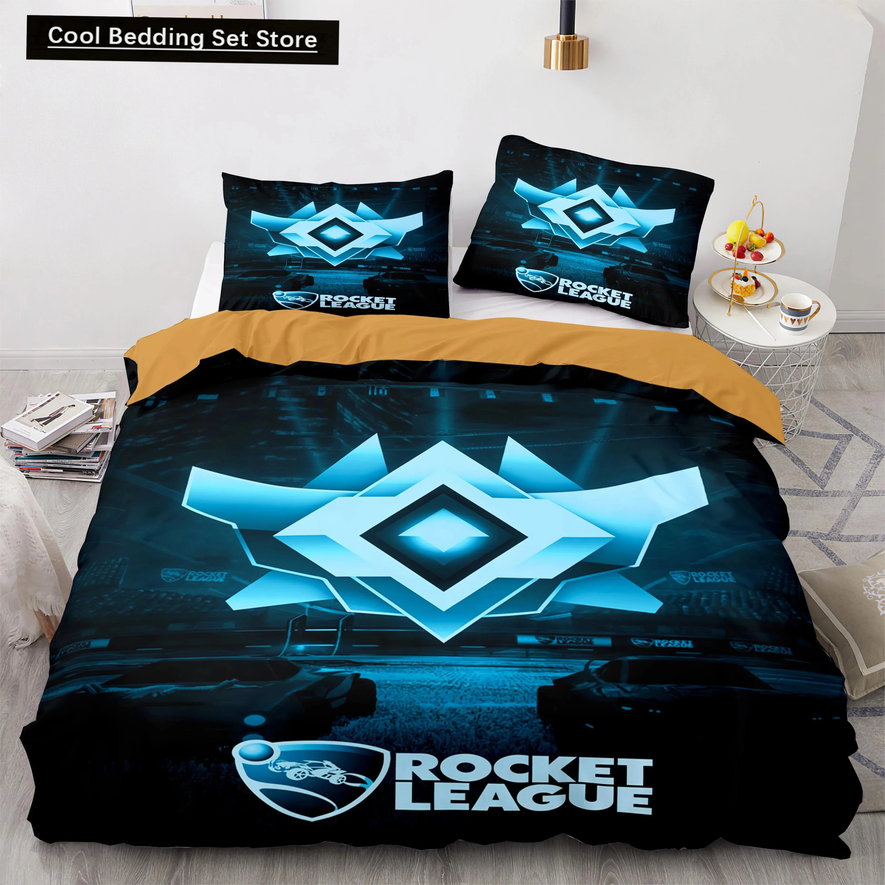 Rocket League Bedding Set Bedspread Single Twin Full Queen King Size Car Rocket League Bed Set Children's Bedroom Duvet cover