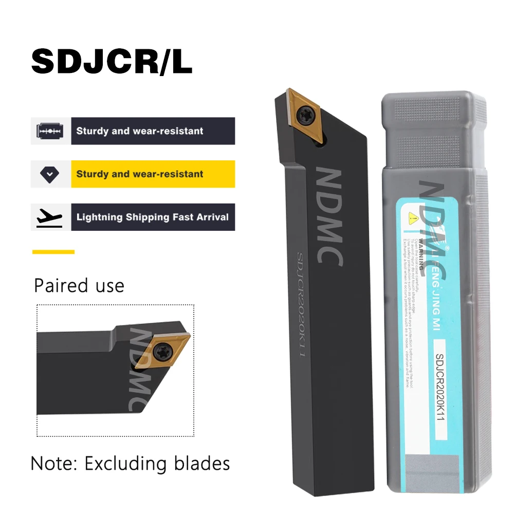 

SDJCR1010H07 SDJCR1212H11 SDJCR1616H11 Numerical Control Lathe Bracket Outer Cylindrical Tools Holder SDJCR/SDJCL Series Tools