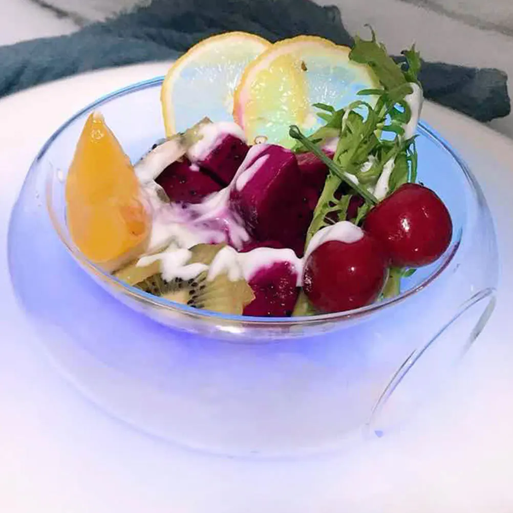 

Creative Molecular Cuisine Glass Salad Bowl Heat Resistant Transparent Fruit Vegetable Serving Bowl for Restaurant
