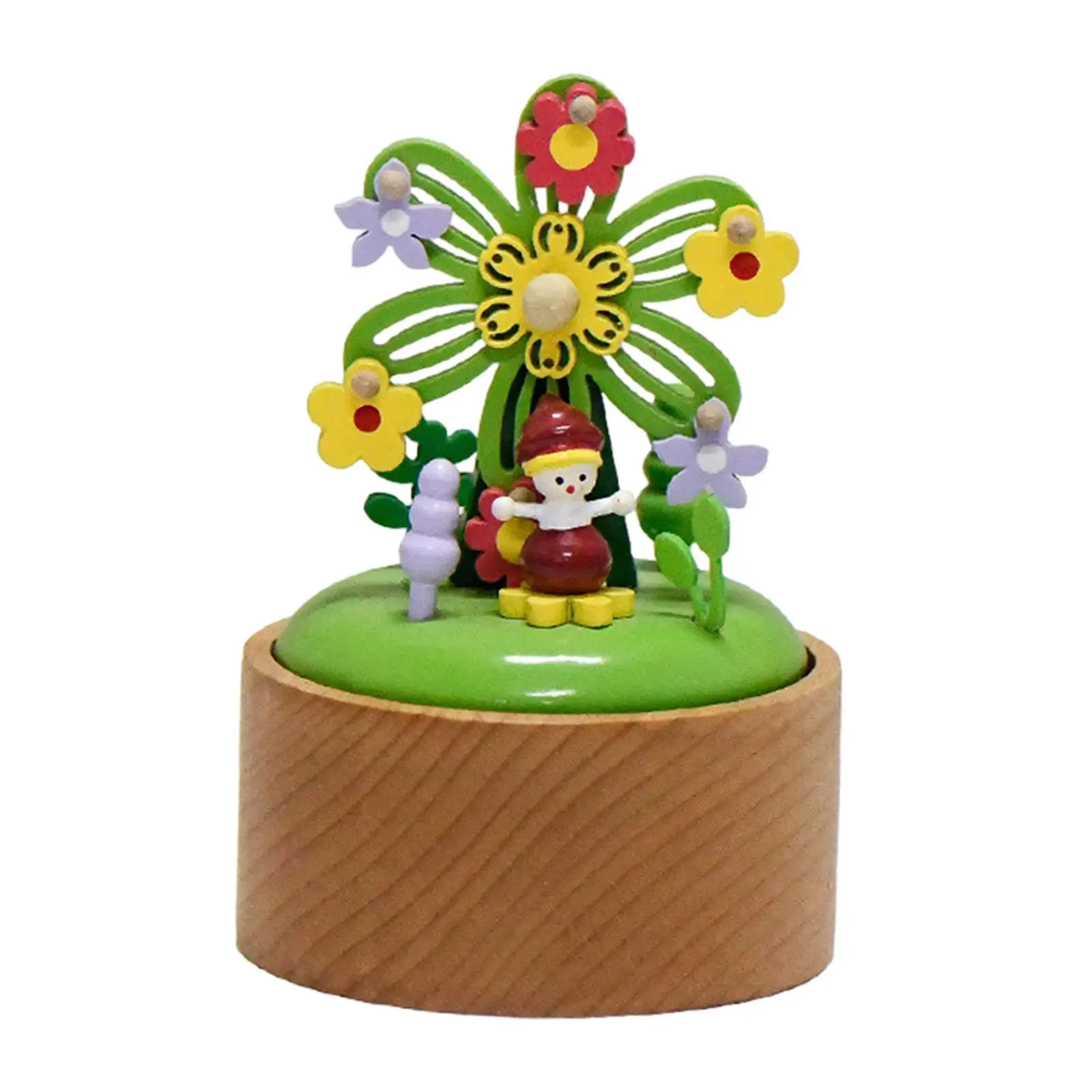 Windup Music Box Musical Figurine Tabletop Ornament Lovely Birthday Ornaments Clockwork Toy Lovers Girls