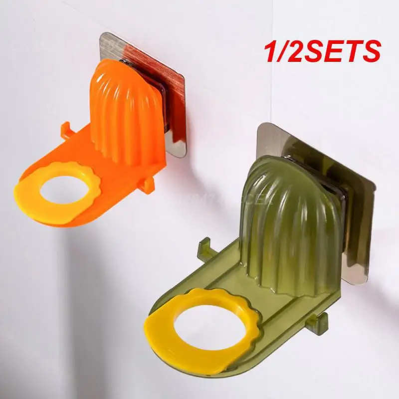 1/2SETS Free Punching Hanger No Punching Hanger 20g Dark Green Household Storage Collection Utensils Wall Mount Rack