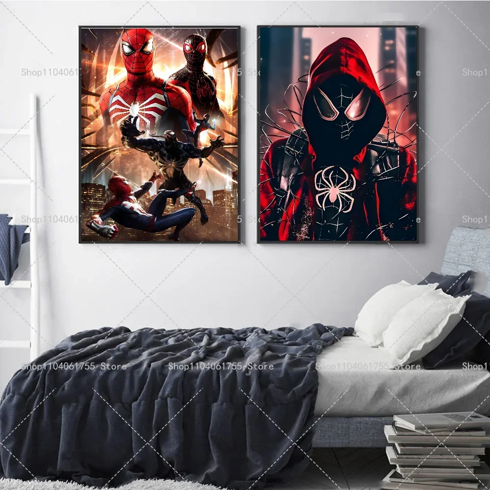 1PC frameless Canvas,Marvel Classic Movie SpiderMan Wall Art Posters Avengers Superhero Home Decor Canvas Painting Picture Print - view 3