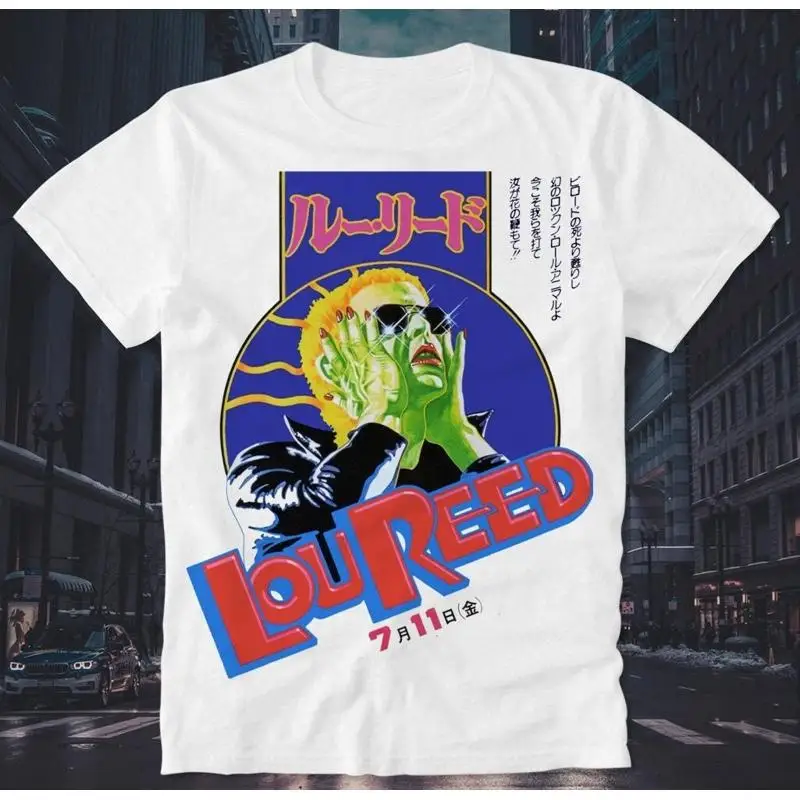 Lou Reed Of The Velvet Underground Cotton White All Size Unisex Shirt