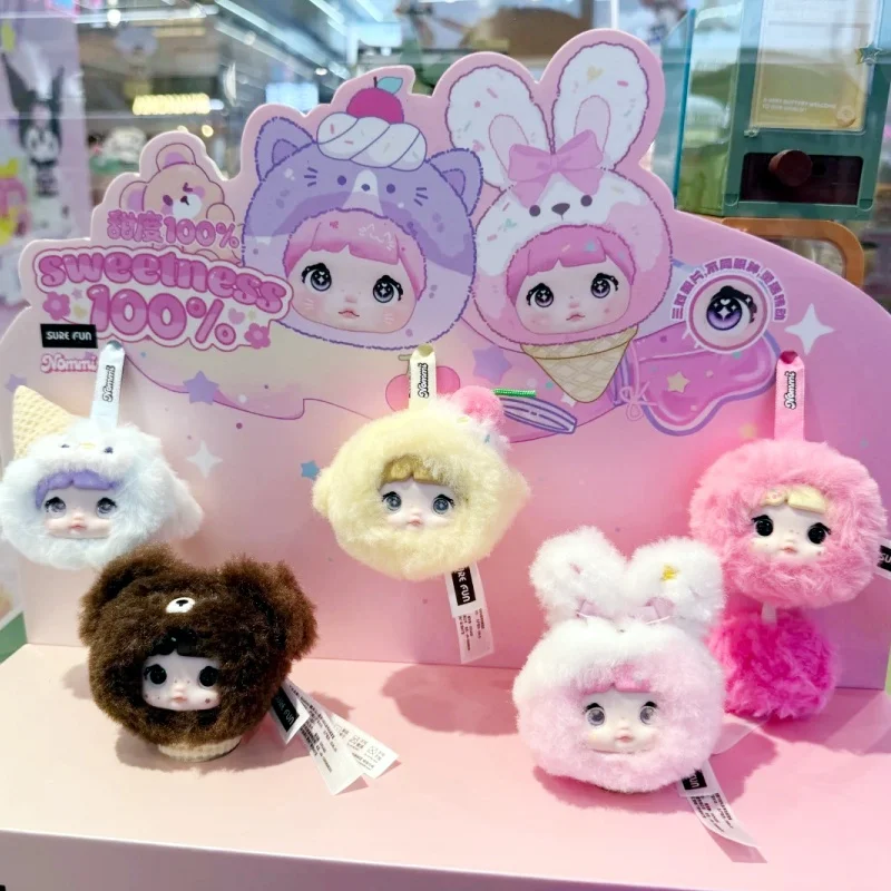 

Genuine Nommi Sweetheart 100% Series Blind Box Kawaii Vinyl Doll Plush Pendant Trend Toy Nommi Baby Sweetheart Mystery Box Gifts
