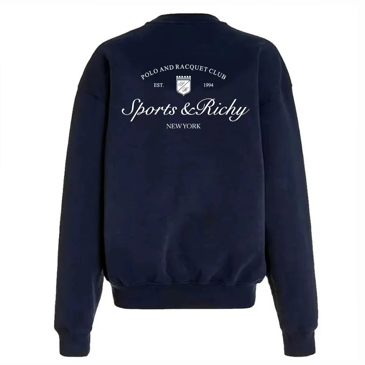 

Sprot Make You Wellness Letters Printed Retro Cotton Crewneck Sweatshirt Women Oversized Casual Autumn Tops Ins Fashion Jumpers