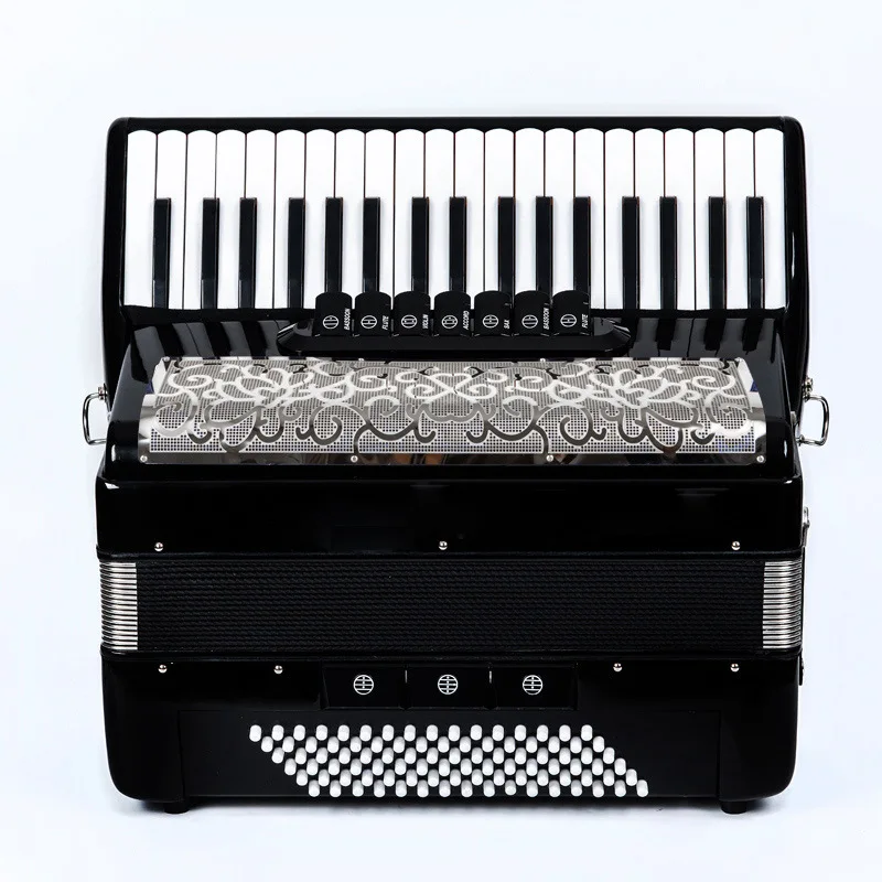 37‑Key 96‑Bass Piano Accordion Black Red Color Option Portable Musical Instrument For Adult Student