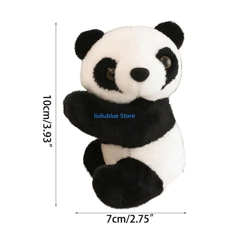 Mini Panda Clip Toy Pequeño Panda Panda Pense Animal peluche Pequeño para adornos adornos plantas en macetas 62cf