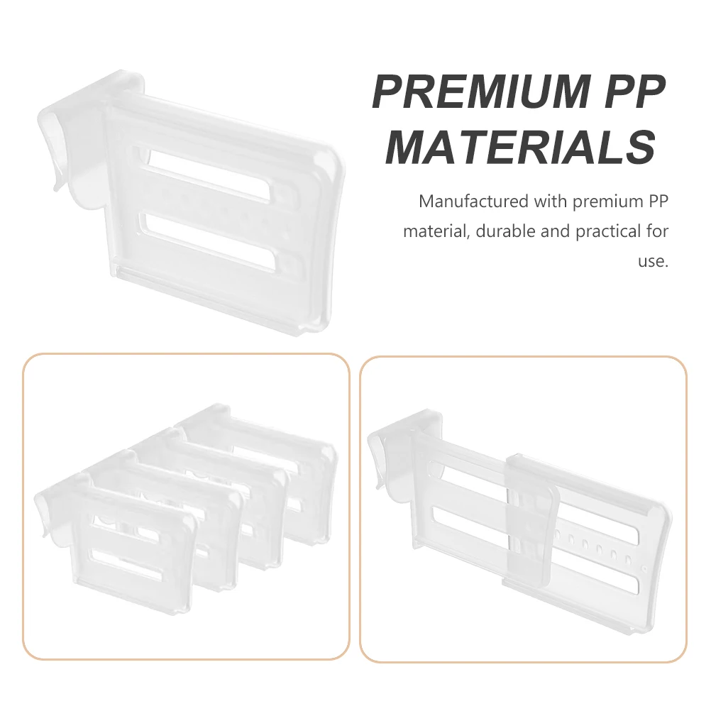 

12pcs Fridge Dividing Clip PP Material Refrigerator Side Door Organizer Shelf Divider Seasoning Board Storage Container Space