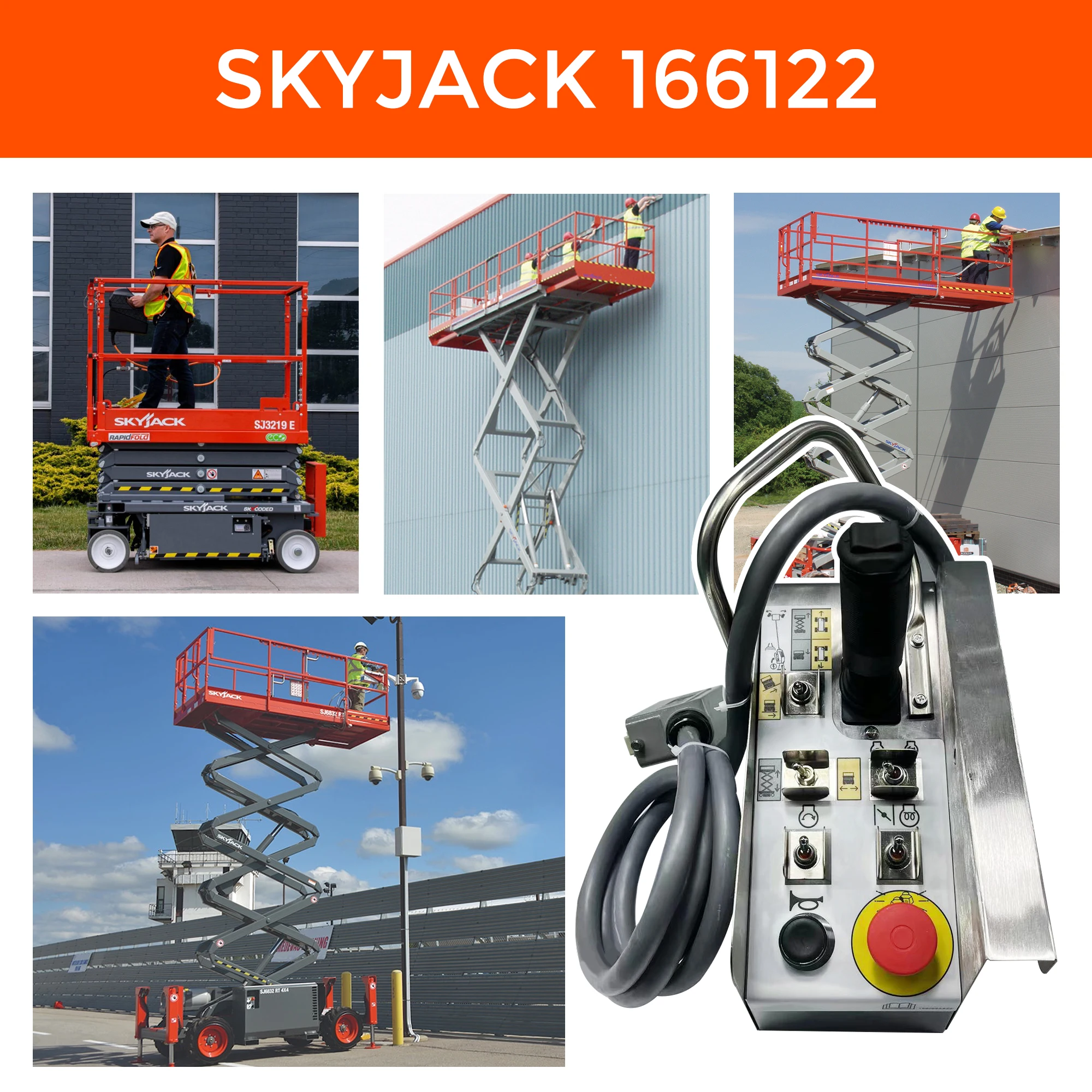 For Skyjack SJ6826RT SJ6832RT Scissor Lifts 166122 137798 Platform Control Box