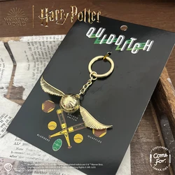 New Harries Potter Golden Snitch Keychain Genuine Co-branded Quidditch Bag Pendant Anime Harries Fans Collection Gift