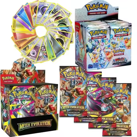 36Packs Pokemon Card MEGA EVOLUTION SCARLET&amp;VIOLE 151 Prismatic Evolutions Black Bolt Booster Battle gameTransaction Card
