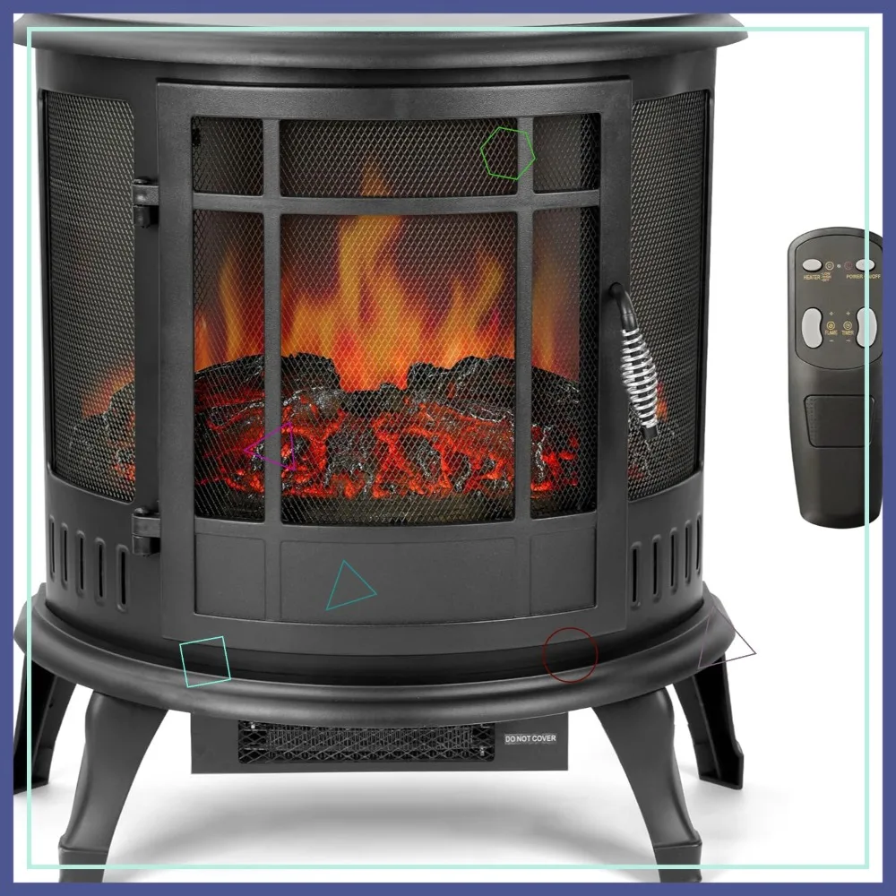 

Электрический камин-обогреватель 25 дюймов с реалистичным 3D-эффектом пламени LED, пультом ДУ, таймером, мощностью 750/1500 Вт для использования в помещении