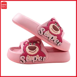 Miniso Lotso New Slippers Summer Students Soft Sole Non Slip Indoor Living Home Soft Comfortable Kawaii Girls Slipper Birthday